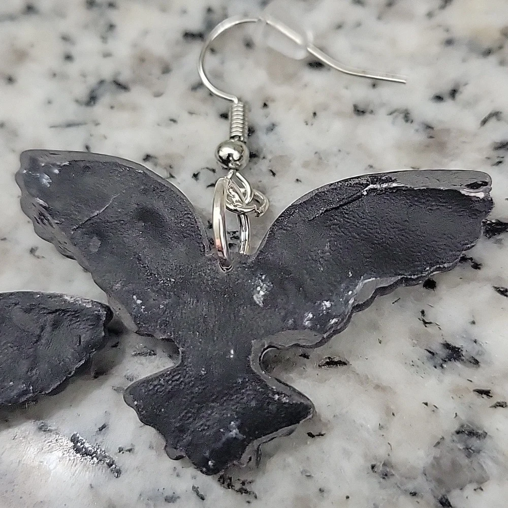 4/$10 black and white owl earrings - Picture 6 of 8